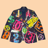 Neon Painted Blazer