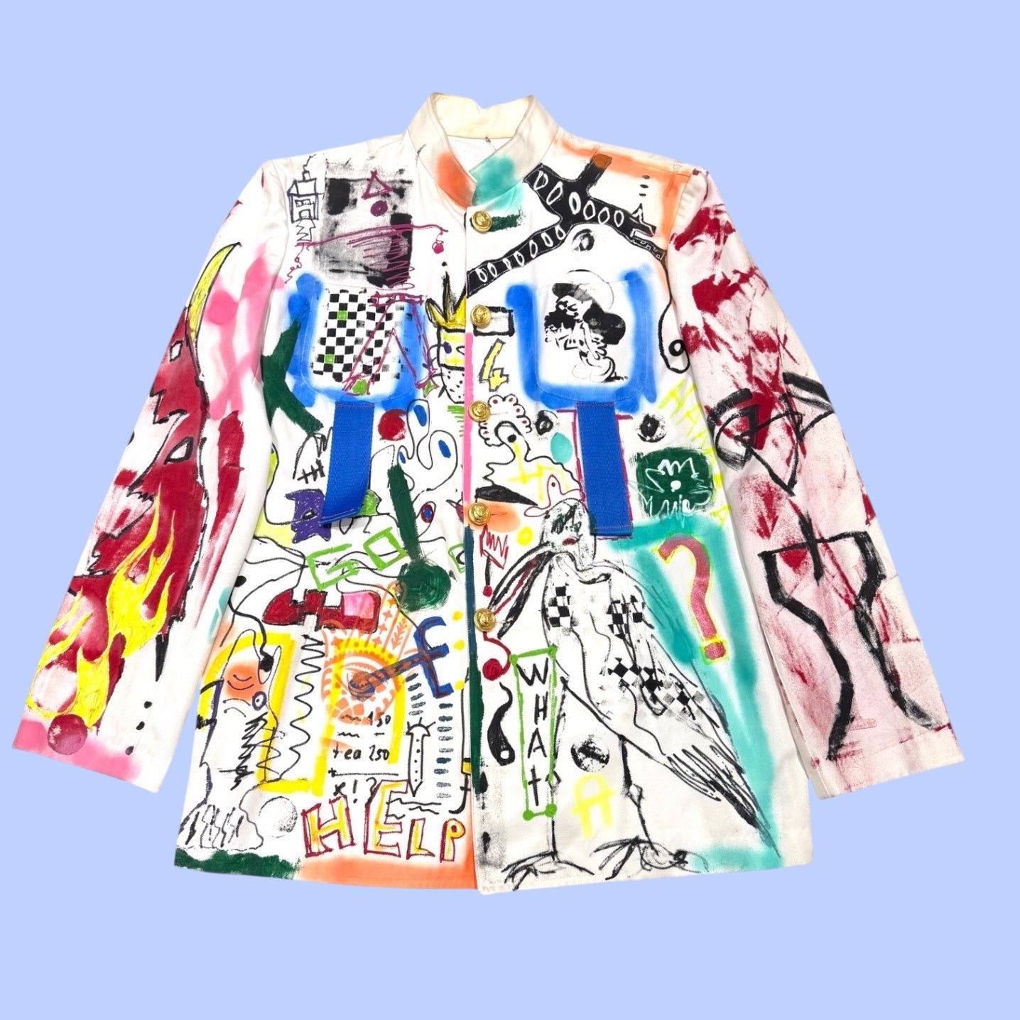White Painted Jacket