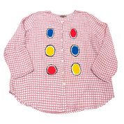 Big Circles Linen Top