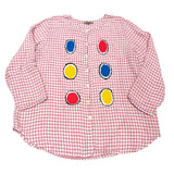 Big Circles Linen Top