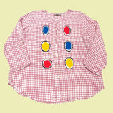 Big Circles Linen Top
