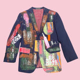 Painted Canvas Blazer
