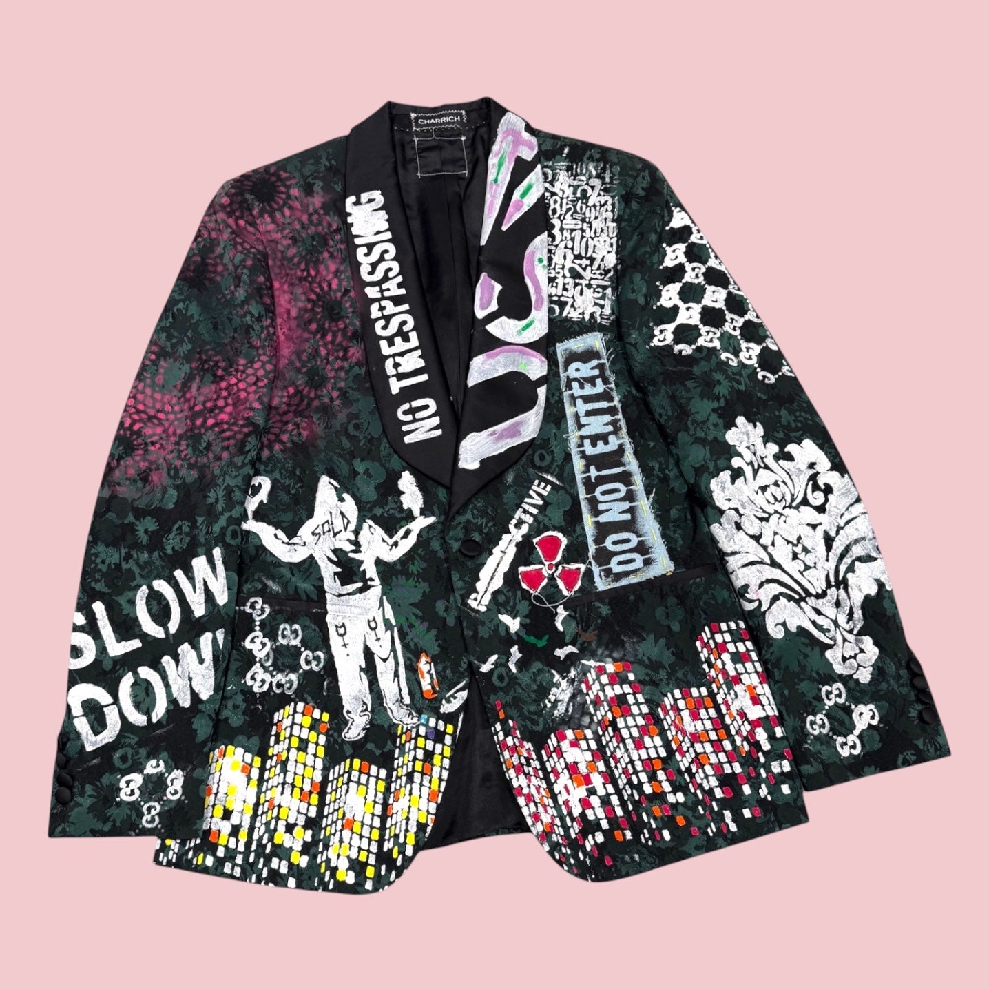 Radioactive Painted Blazer