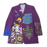 Purple Painted Blazer
