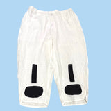 Linen Black/White Pants
