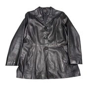 Leather Needlepoint Coat