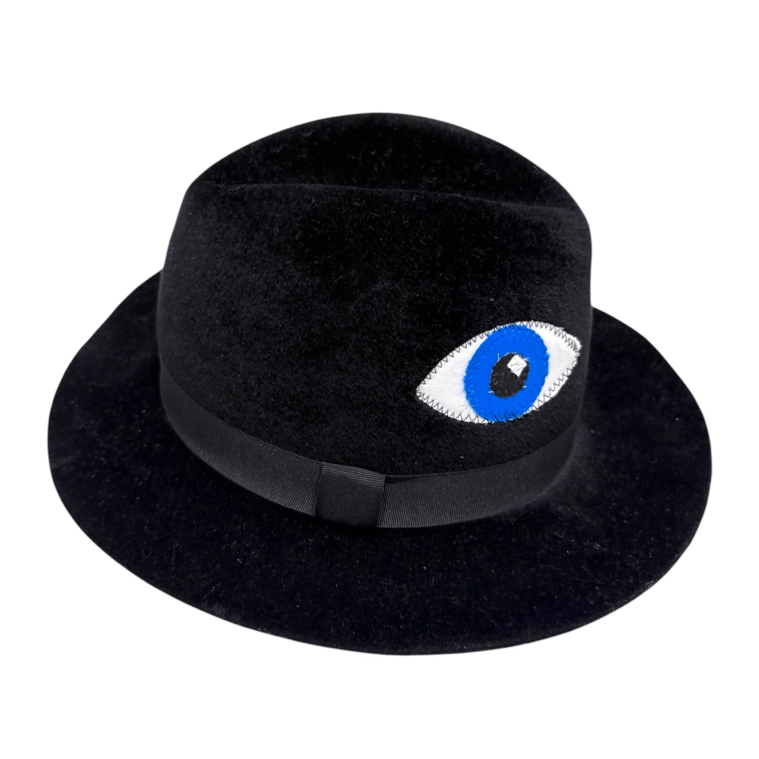 Rabbit Fur Fedora w/Eyes