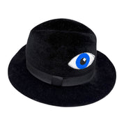 Rabbit Fur Fedora w/Eyes