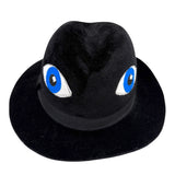 Rabbit Fur Fedora w/Eyes