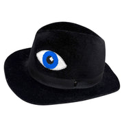 Rabbit Fur Fedora w/Eyes