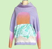 Lizzy Gee Sunset Patchwork Sweater