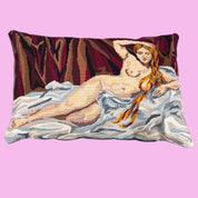 Une Femme Needlepoint Pillow