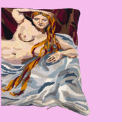 Une Femme Needlepoint Pillow