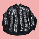 Painted Silk Button Up