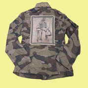 Camo Jacket with Woman
