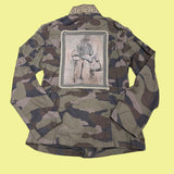 Camo Jacket with Woman