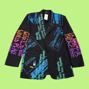 Snow Milk Words Blazer