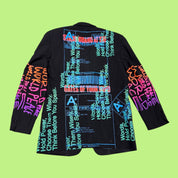 Snow Milk Words Blazer
