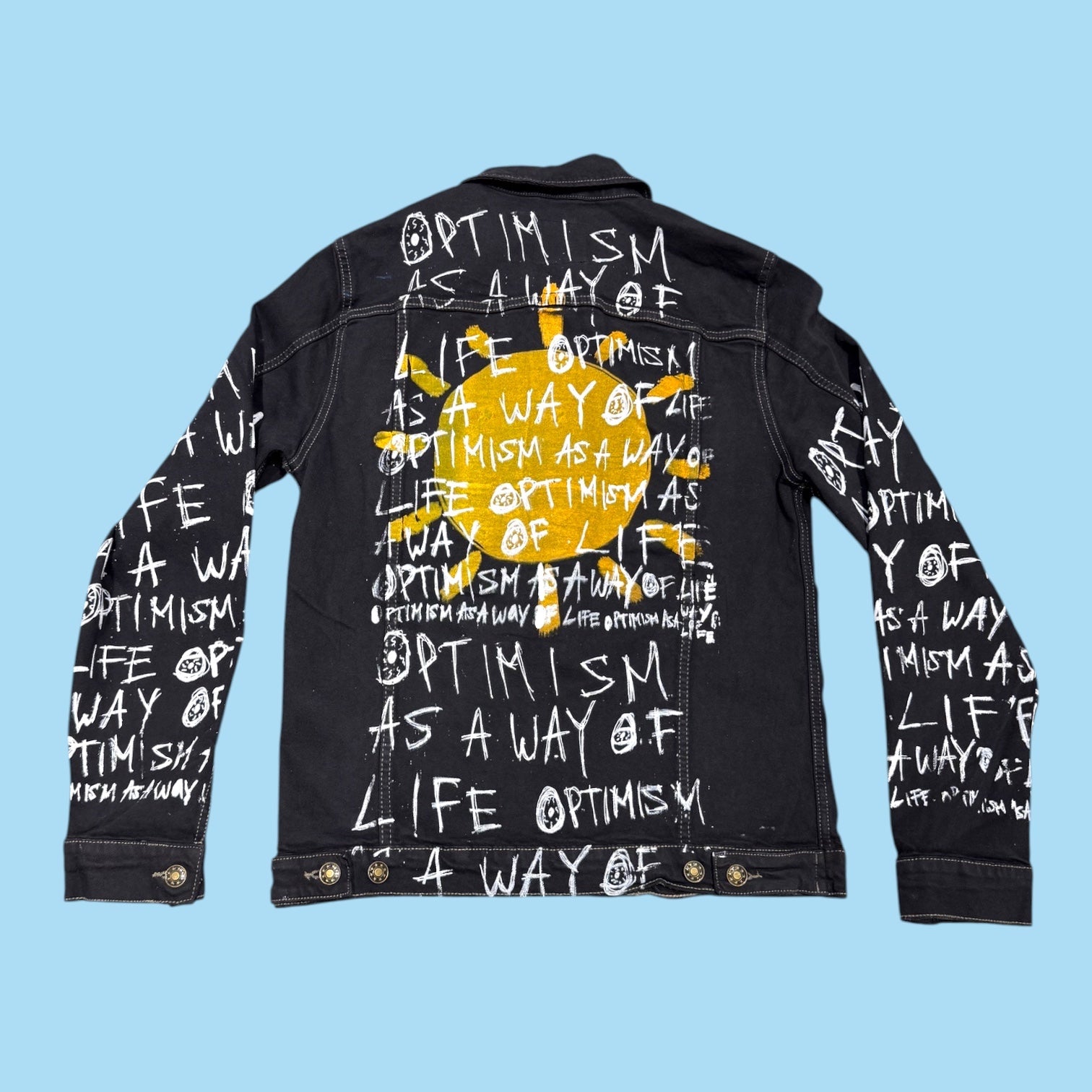 Snow Milk Optimism Jean Jacket