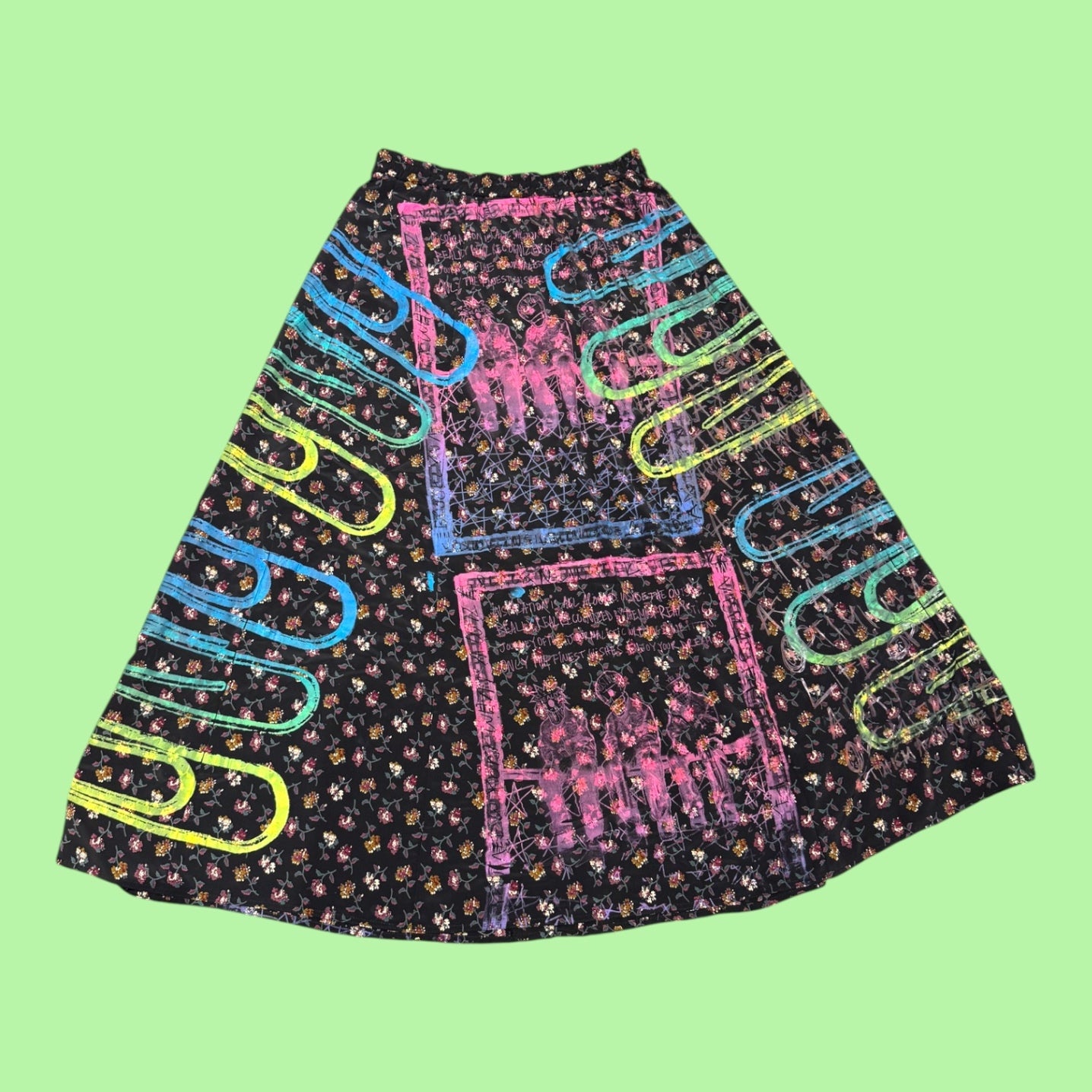 Snow Milk Paper Clip Skirt
