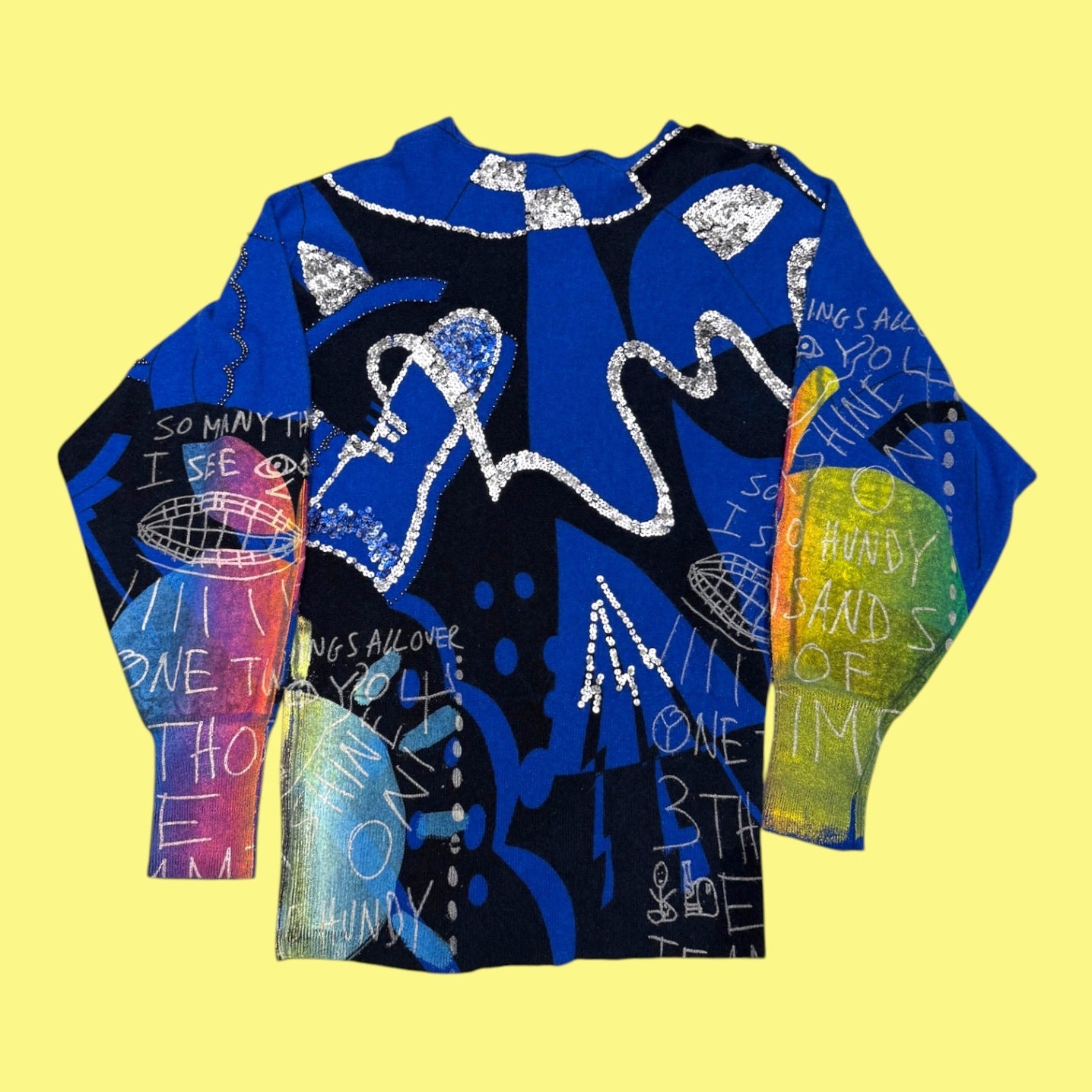 Snow Milk Sequined Sweater