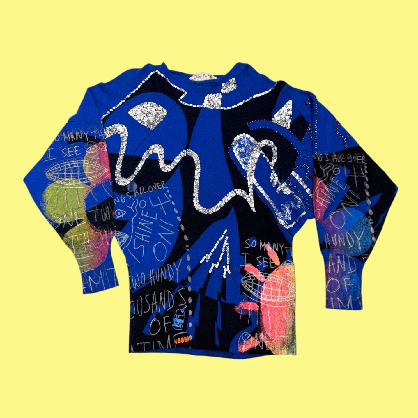 Snow Milk Sequined Sweater