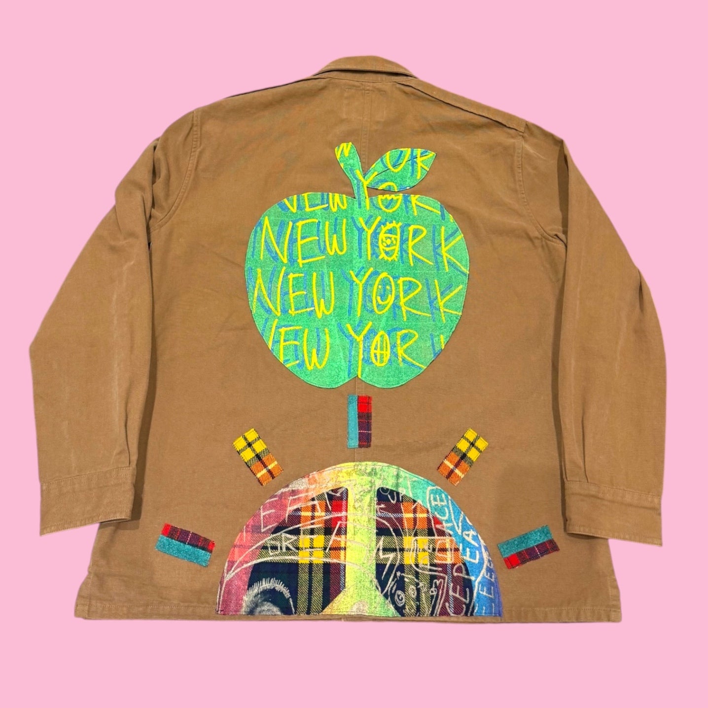Snow Milk X Blue Greenie Cotton Jacket 