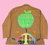 Snow Milk X Blue Greenie Cotton Jacket 