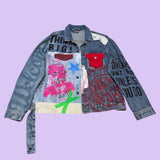 Jean Jacket Painted Faces