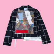 Patchwork Jacket with Paint