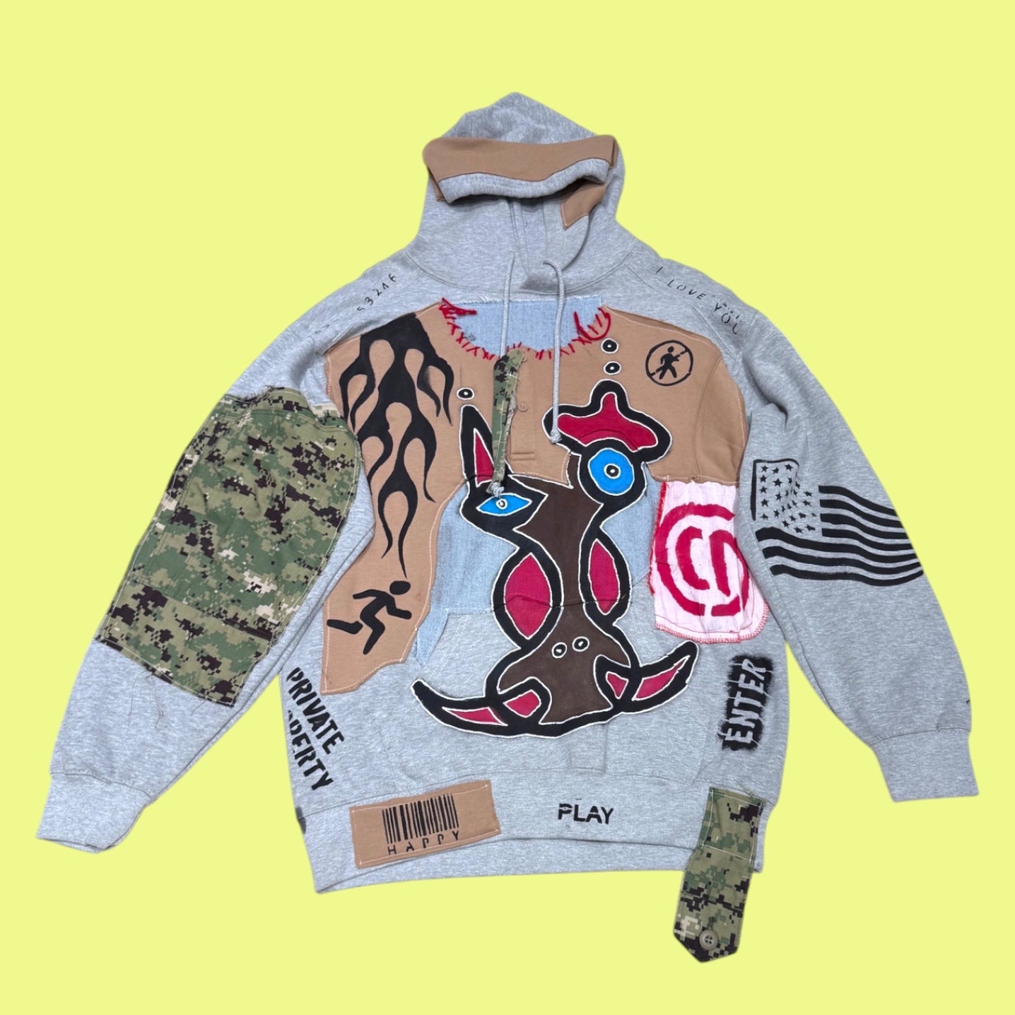 Painted Applique Hoodie