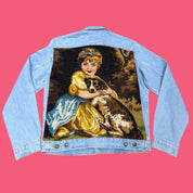 Miss Jane Bowles Needlepoint Denim Jacket