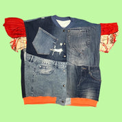 Denim Puff Sleeve Jacket 