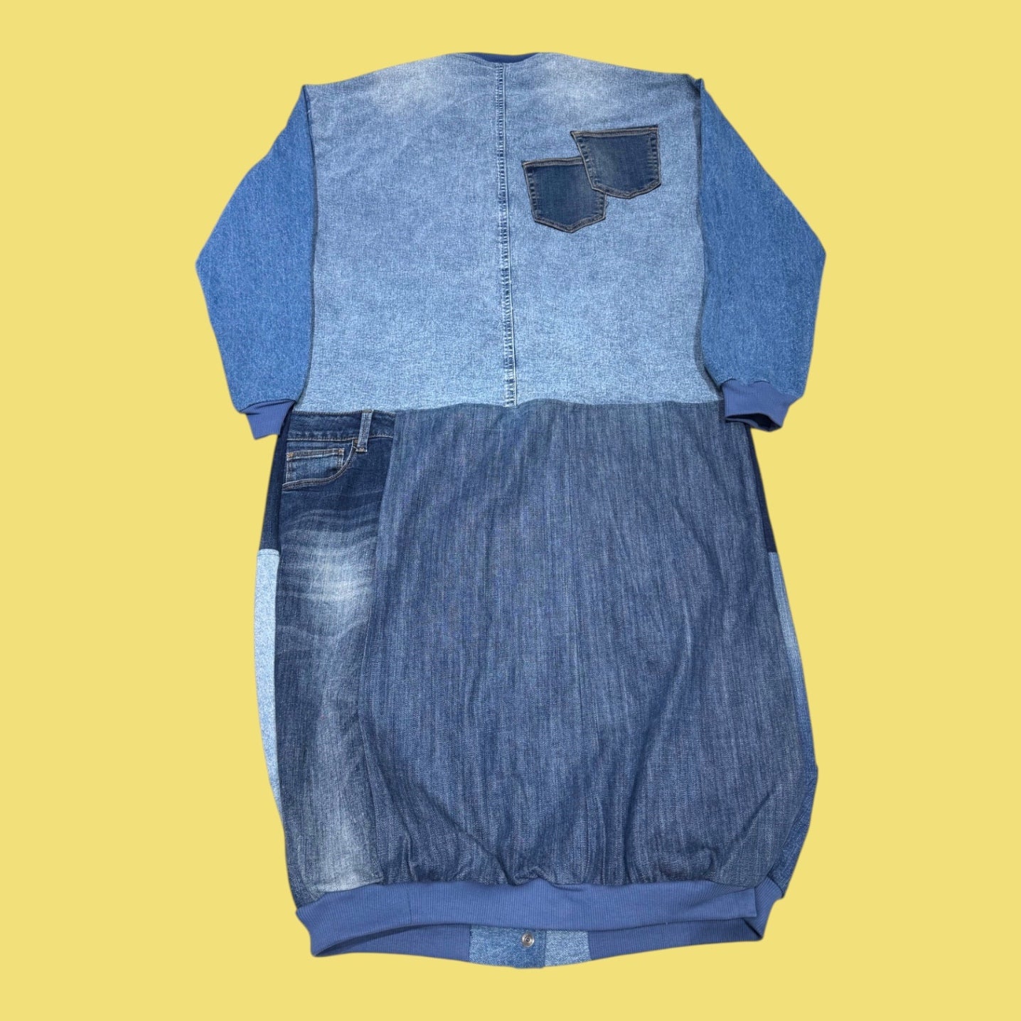 Denim Patchwork Coat