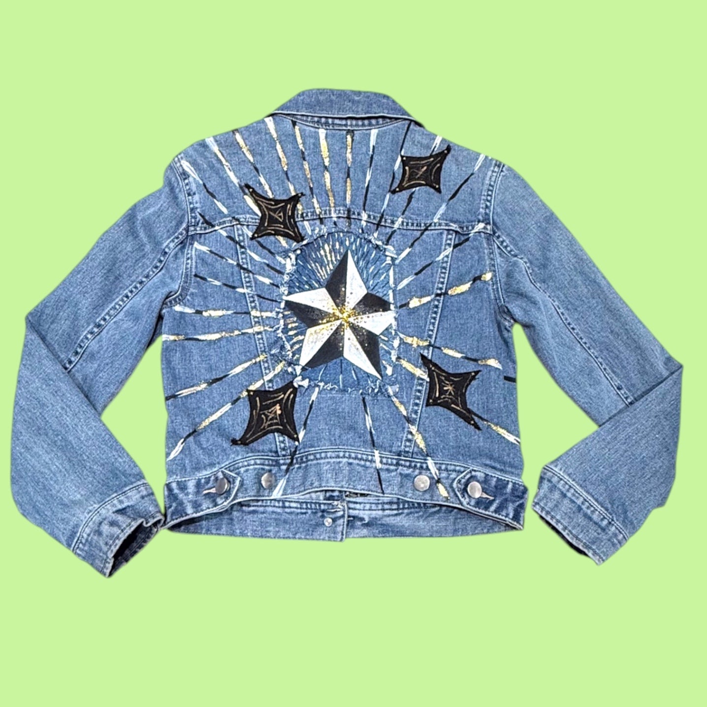 Painted Star Jean Jacket
