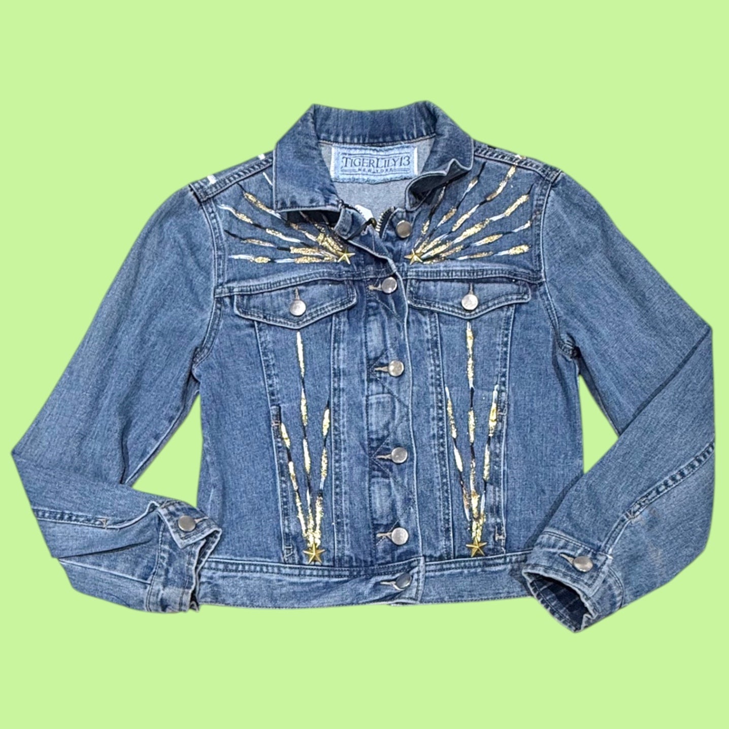 Painted Star Jean Jacket