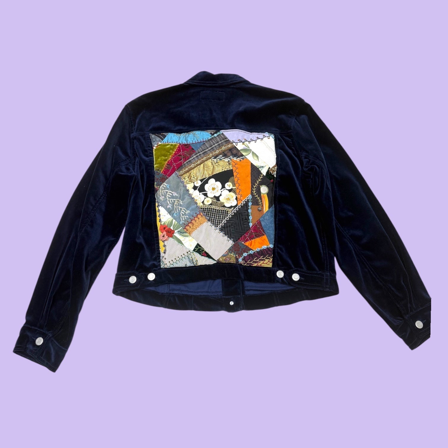 Velvet Patchworked Jacket