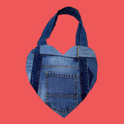 Denim Heart Bag
