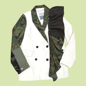 Camo Ruffle Blazer