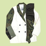 Camo Ruffle Blazer