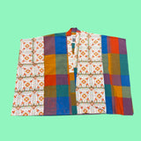 Colorful Patchwork Poncho