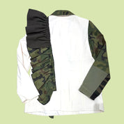 Camo Ruffle Blazer