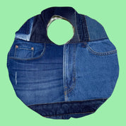 Denim Circle Bag