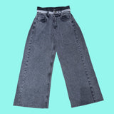 Black Triple Waistband Jeans