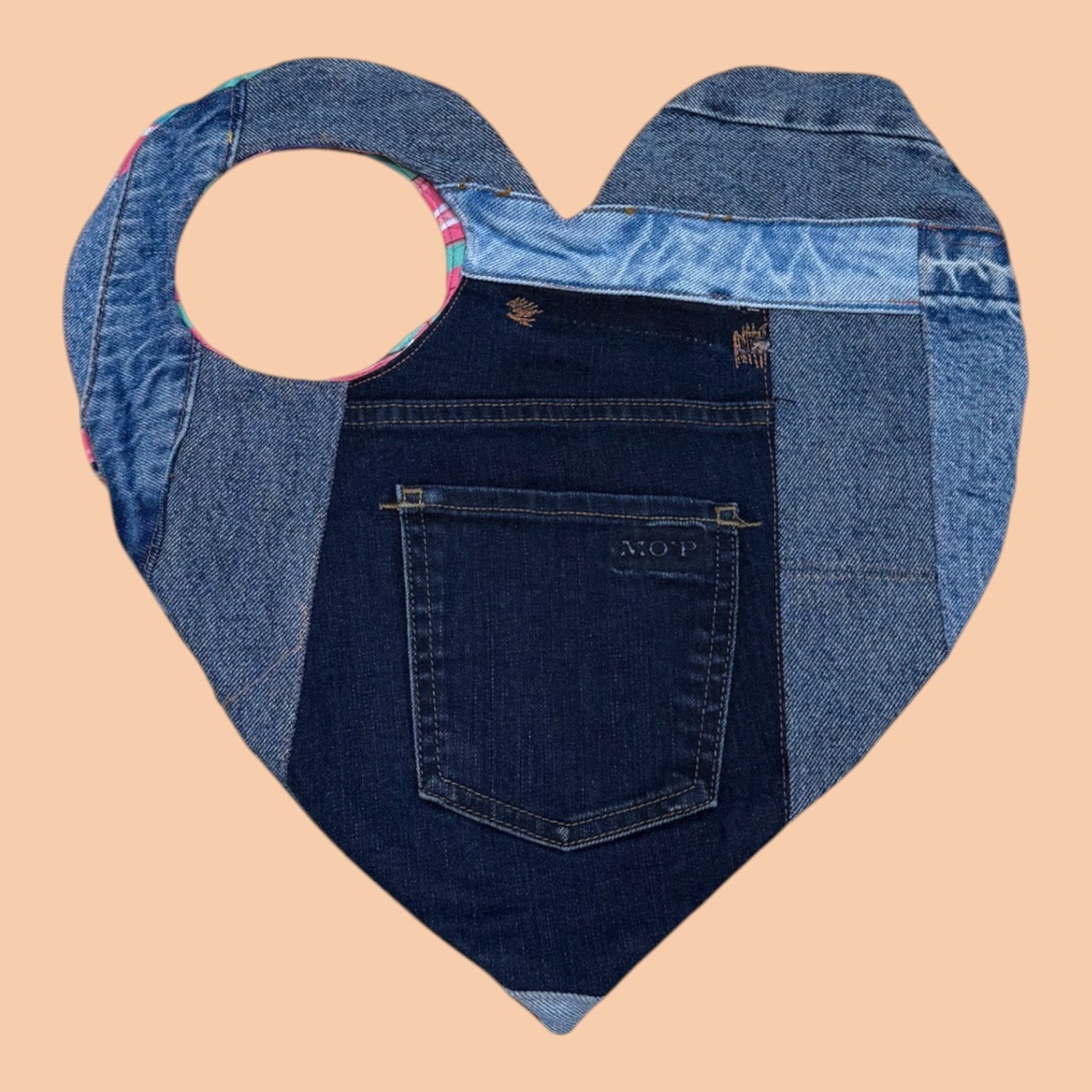 Denim Heart Bag