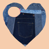 Denim Heart Bag