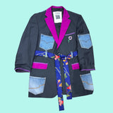 Patchworked Floral Blazer