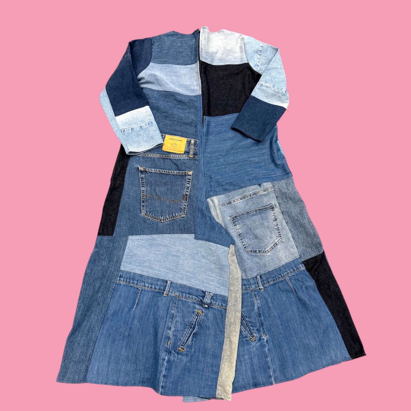 Denim Patchwork Jumpsuit