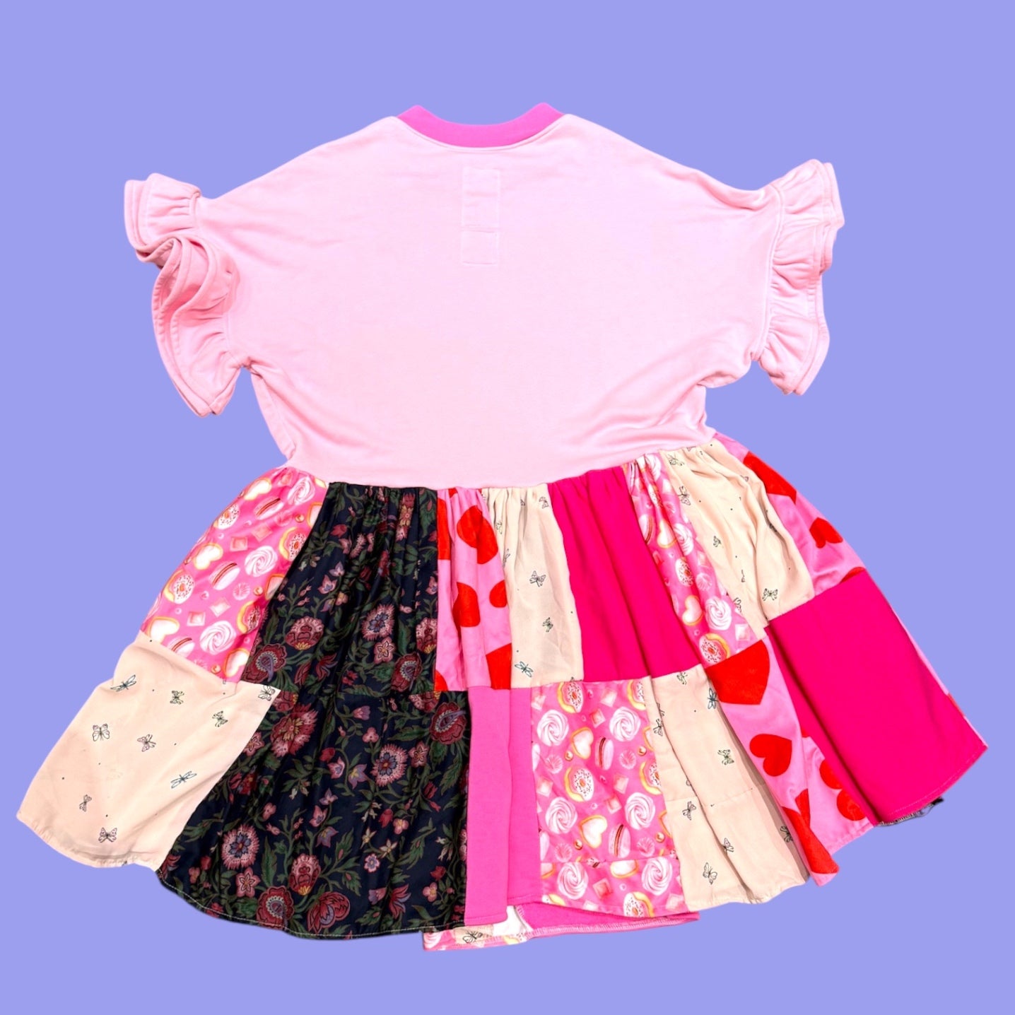 Pink Patchwork Dress