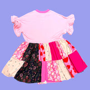 Pink Patchwork Dress